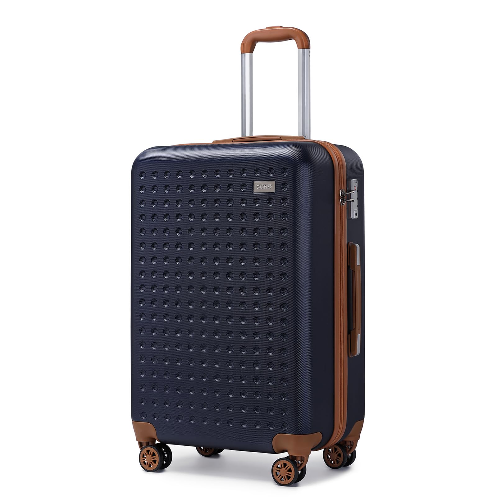 Kono Valigia Trolley da 57cm Rigida e Leggero Valigie con TSA Lucchetto e 4 Ruote Girevoli (Blu)