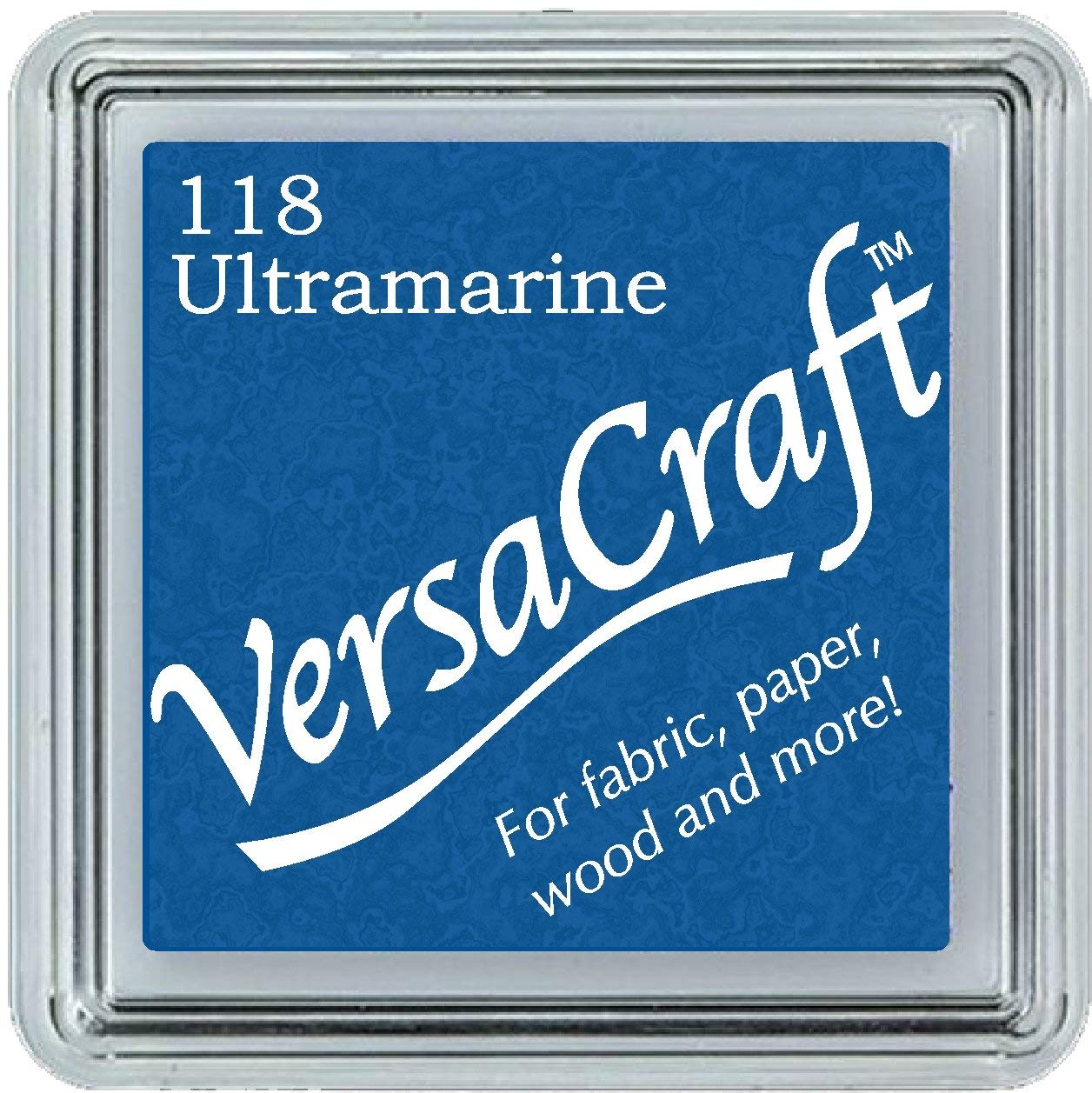 Tsukineko Ultramarine Versacraft Ink Pad, Blue, Small,3.4 X 3.4 X 2 Cm