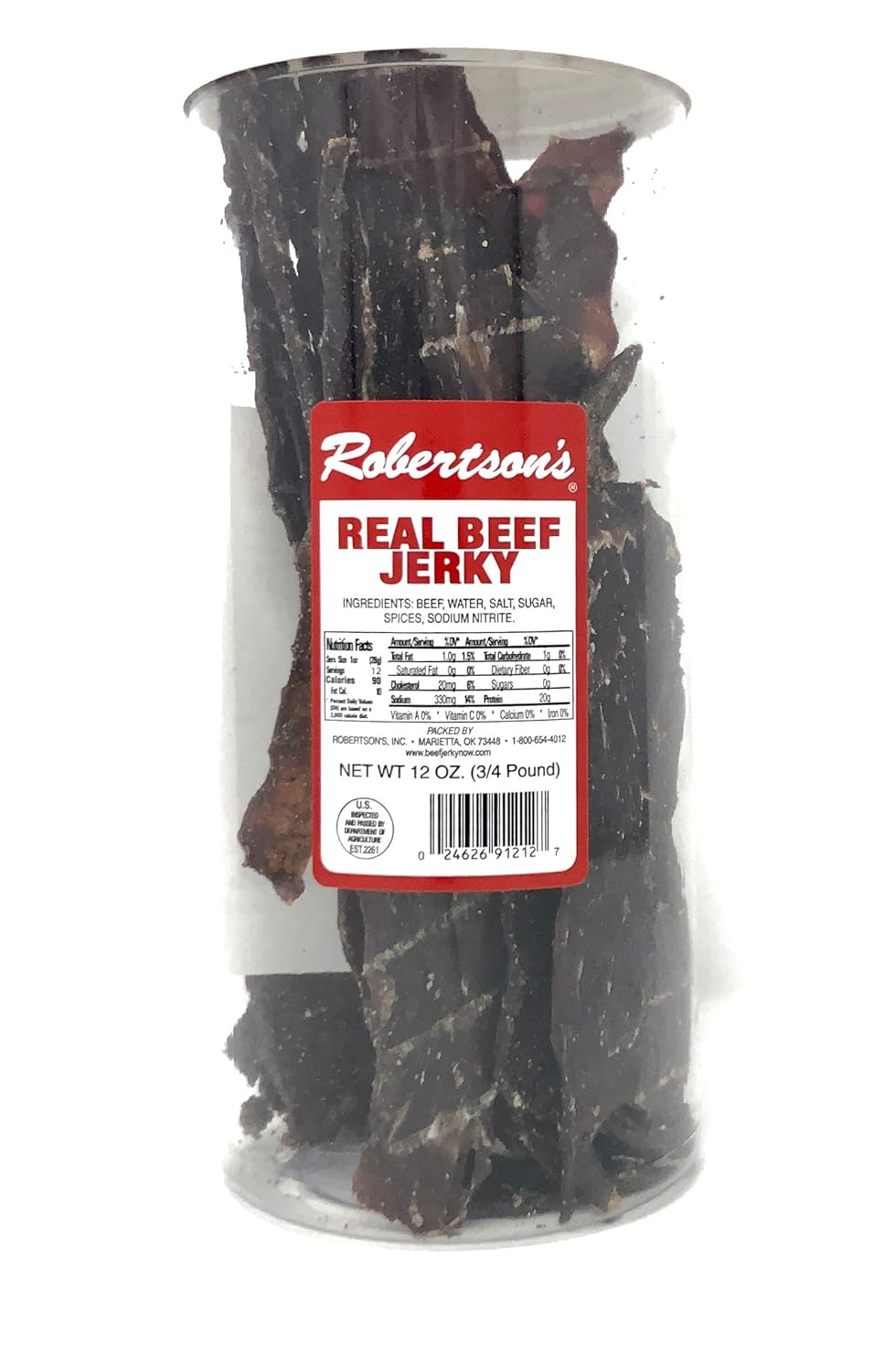 Robertson's Real Beef Jerky (12 Oz) Grocery & Gourmet Food