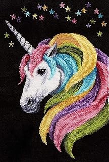 YOOTOM Kit de alfombra de ganchillo Bordado, Kit de Fabricación de Alfombras,Patrón de color preimpreso,Latch hook kits 50cmx38cm