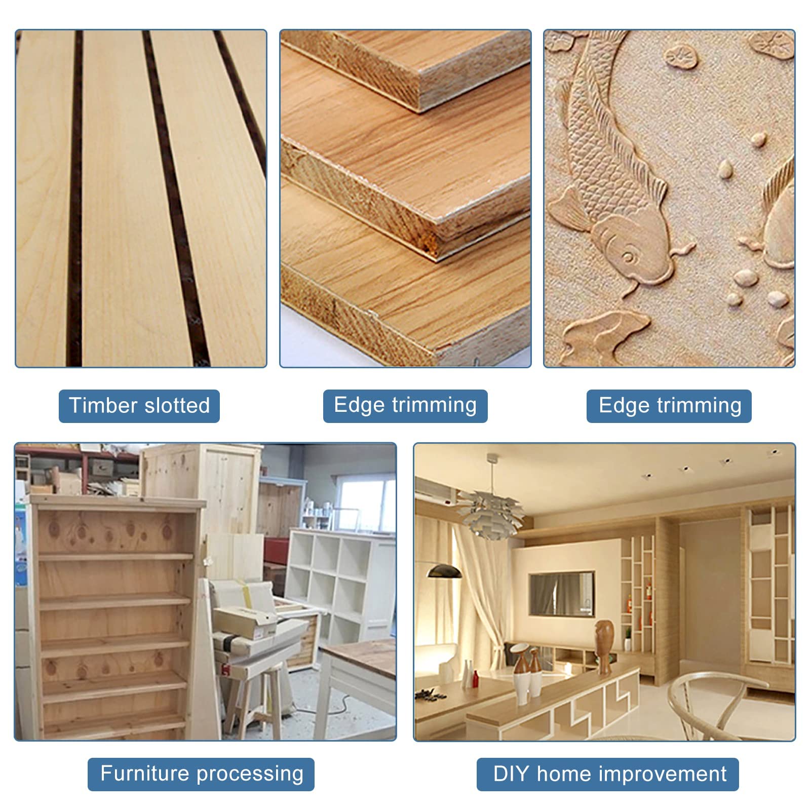 Fresa Verticale, Con Base Fissa, Base di Inclinazione a Immersione, 220V 30000R/min 20 x 9 x 8,3 cm, Per Lntaglio Fresatura ed Incisione, Fresatrice Verticale per Legno
