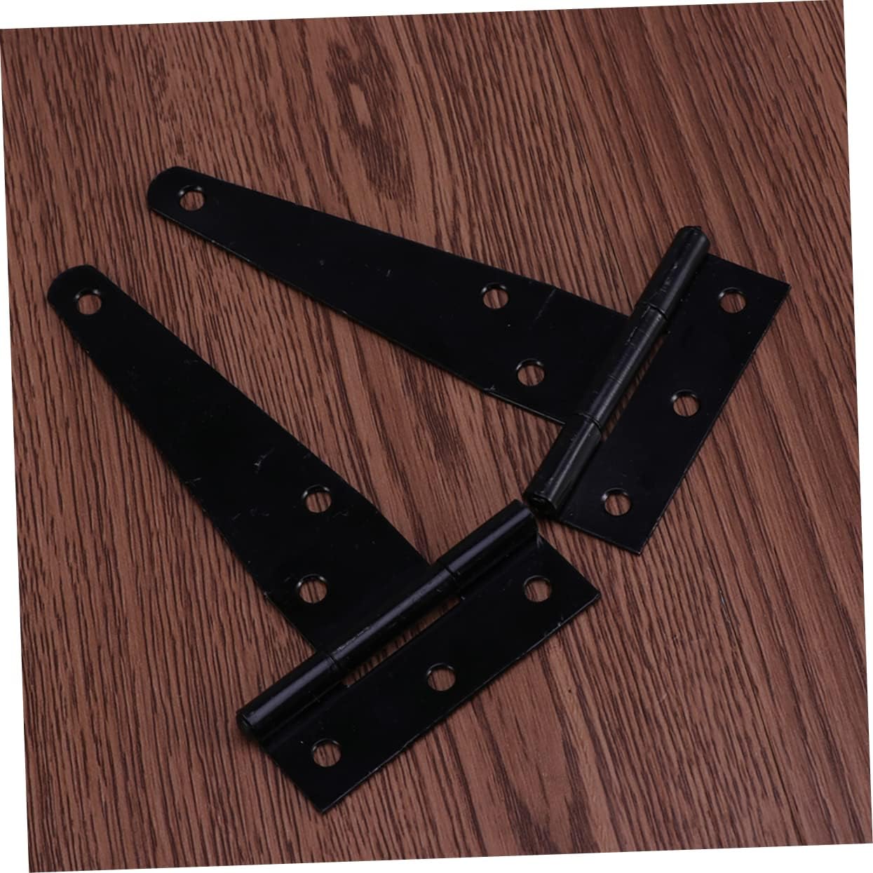 T Shape Hinges 4 Inches Heavy Duty Door Hinges 24pcs Black for Gates Sheds and Furniture