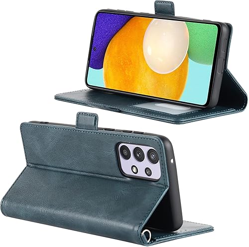 Miniatura 3 de Funda tipo cartera para Samsung Galaxy A53 5G, funda protectora de piel sintética de alta calidad con soporte y 3 ranuras para tarjetas de crédito,