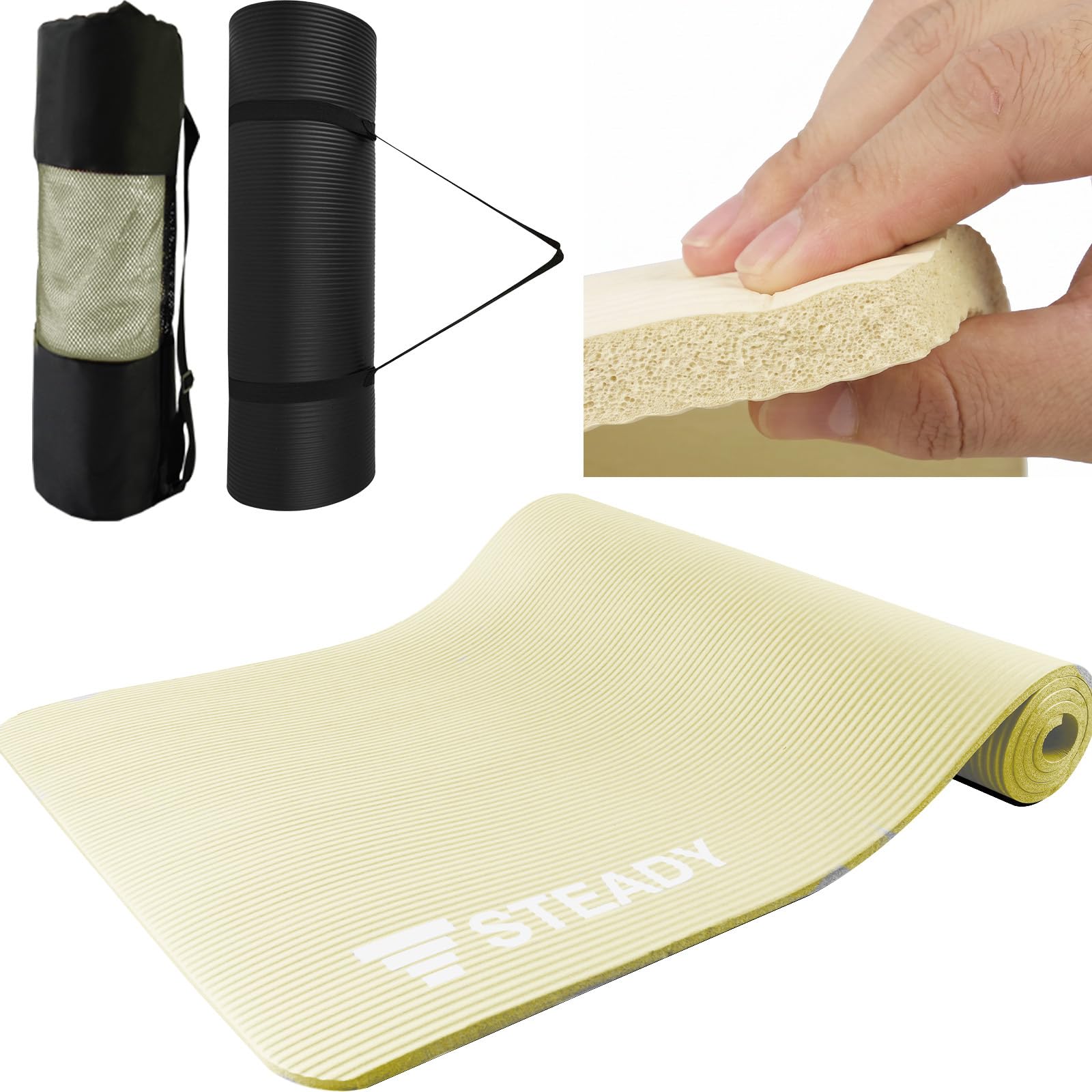 Amazon | STEADY ヨガマット 極厚10mm【高密度Core Cushion™ / 防音
