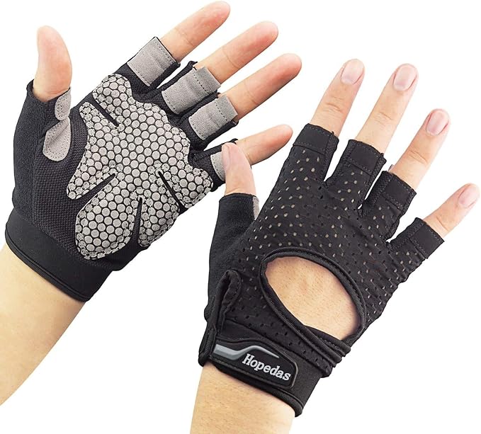 Hopedas Workout Gloves Weight Lifting Palm Support Protection