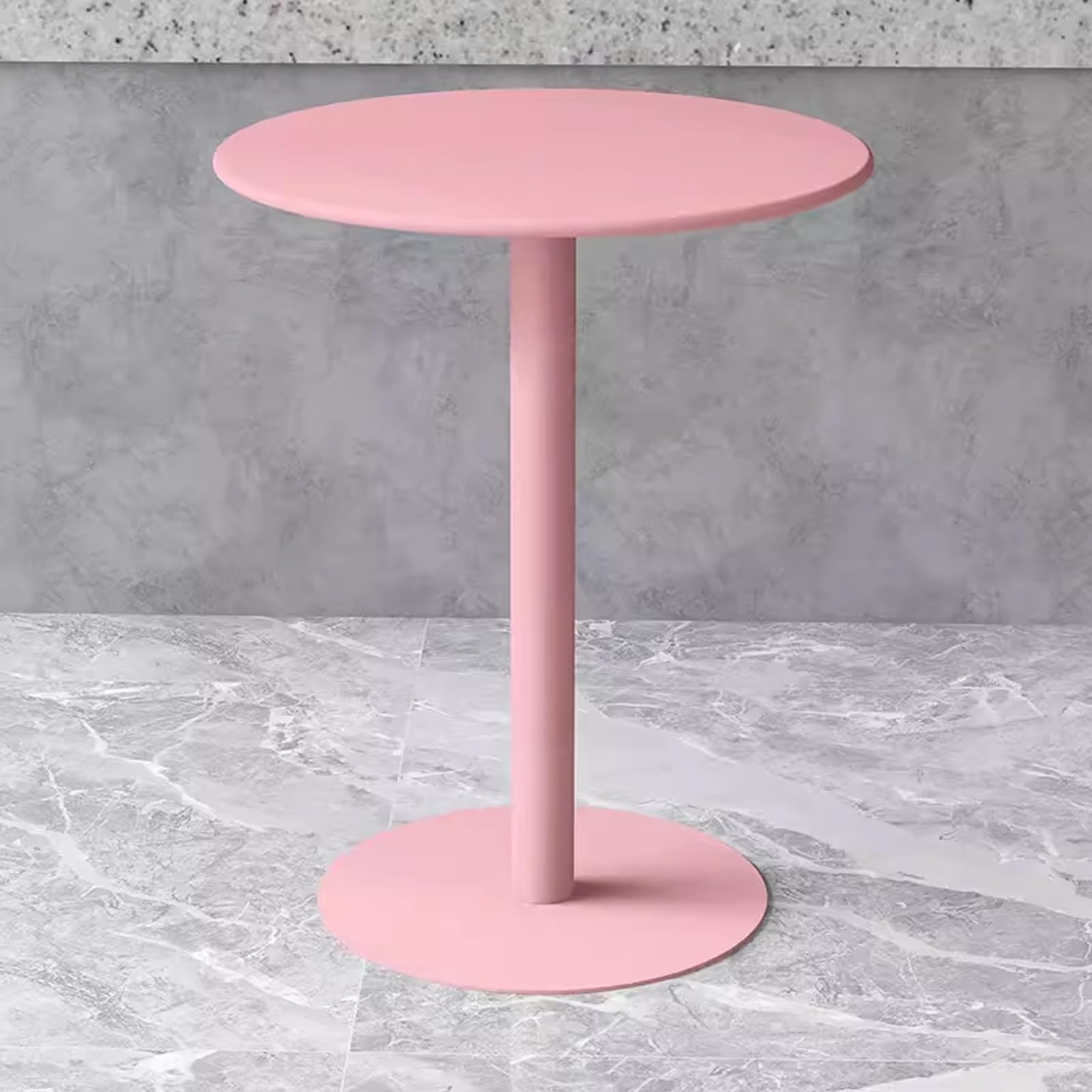 Moderno tavolo da bar rotondo in metallo per cucina 70x70x104cm
