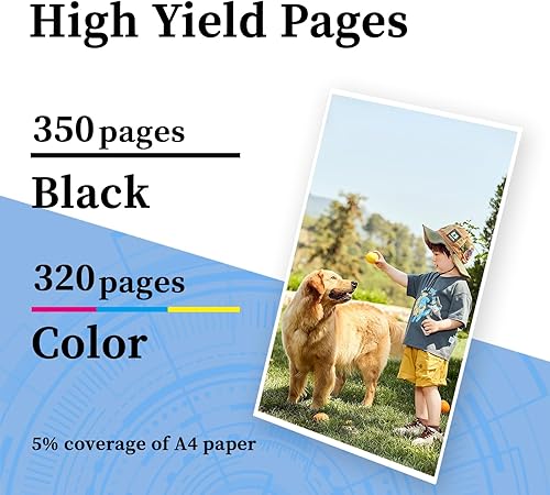 Miniatura 3 de PGI-245 CLI-246 Cartuchos de tinta de alto rendimiento para Canon PGI-245 CLI-246 Cartuchos de tinta compatibles con impresoras Canon IP3600 1P4600