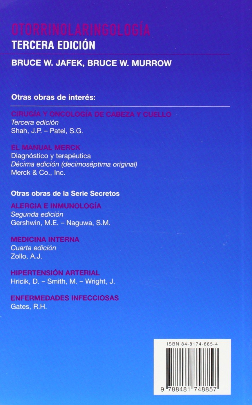 Otorrinolaringologia (Serie Secretos)