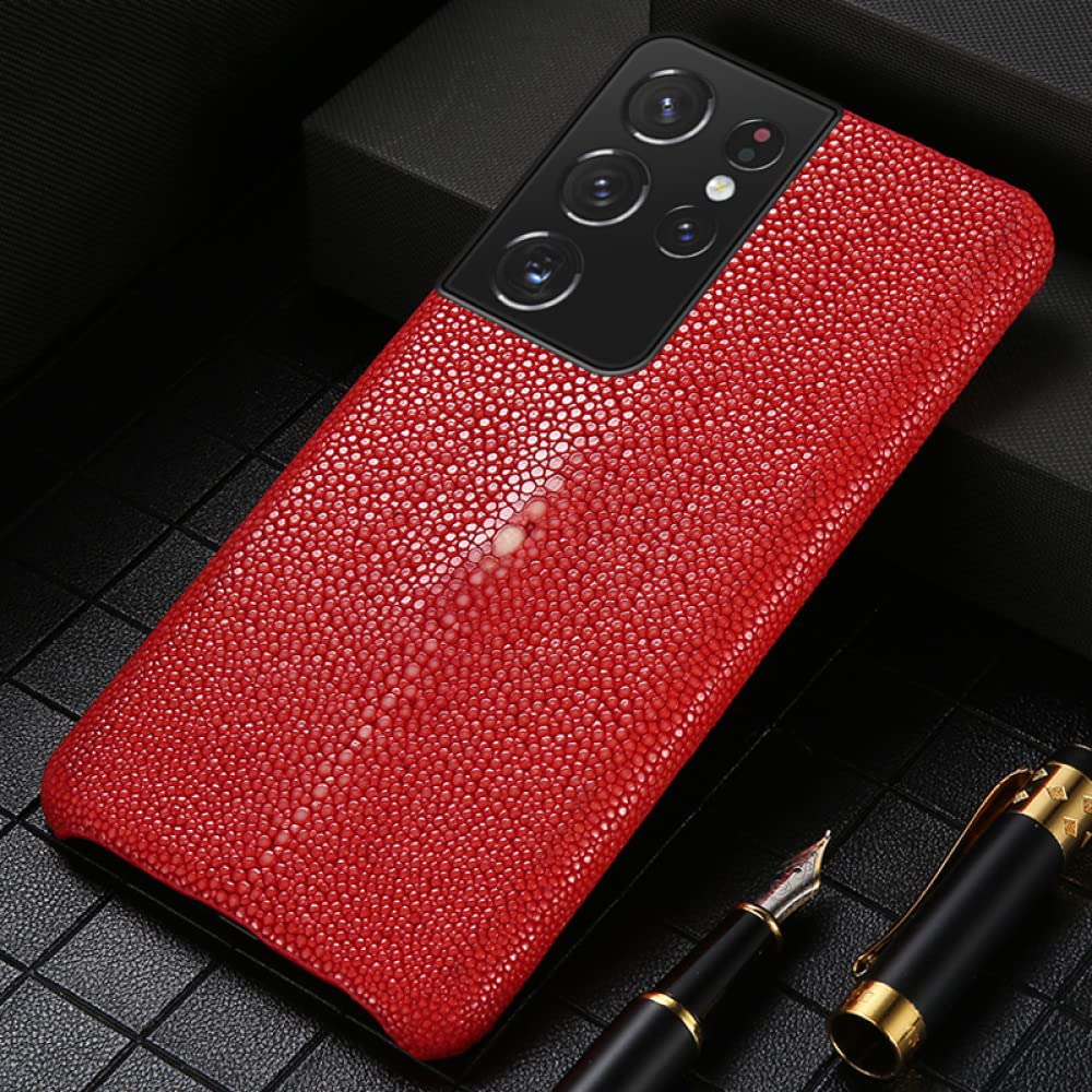 Lychee Texture Matte Leather Cover Case for Samsung Galaxy S21 Ultra S8 S10 S9 S20 S21 Plus Note 20 10 M31 M21 A52 A31 A50 A51 A71,red,for A51 4G,A515(All)