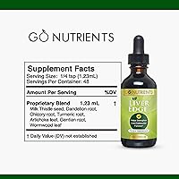 Vista 7 de Go Nutrients Liver Edge – Milk Thistle Supplement for Liver Cleanse, Detox & Repair with Artichoke Extract for Health & Fatty Liver Support, Organic