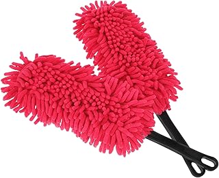 Cabilock 2 pieces car duster made of chenille, car cleaning tool, duster for outdoor cleaning, effective cleaning for vehicle surfaces