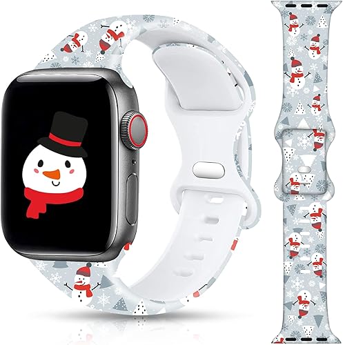 Correa de reloj de Navidad para Halloween compatible con Apple Watch Band de 1.496 in, 1.575 in, 1.614 in, 1.654 in, 1.732 in, 1.772 in, iWatch