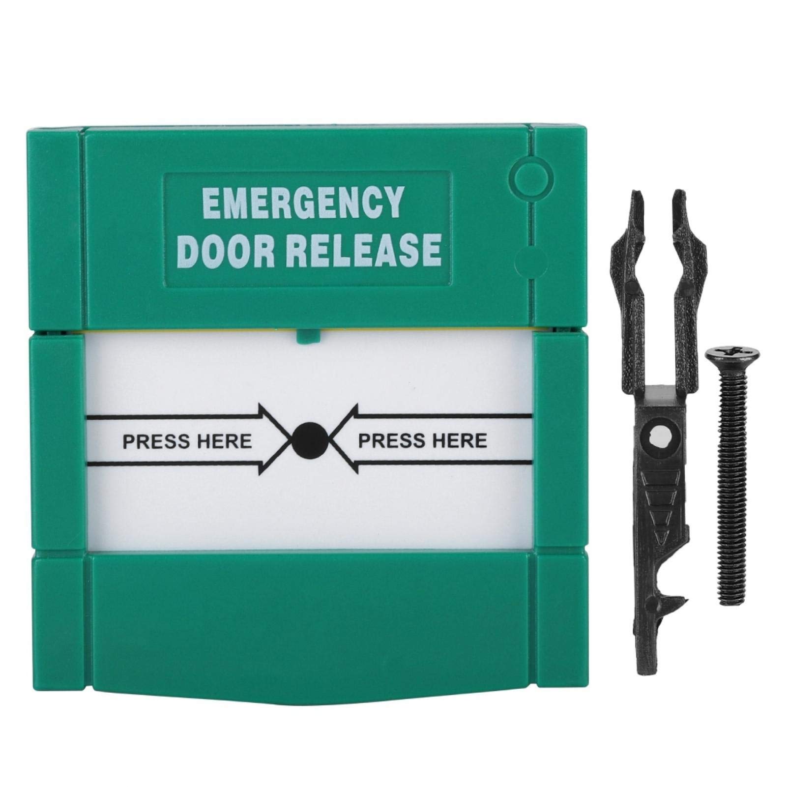 Evtscan Emergency Exit Release Button, Resettable Break Glass Fire Emergency Door Release Button, Break Fire Alarm Button Switch For Safety Systems
