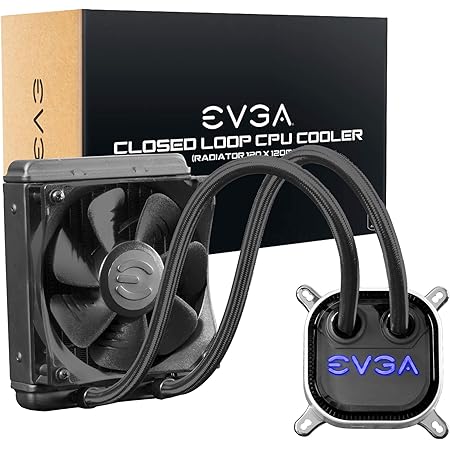 EVGA CLC 120 Liquid/Water CPU Cooler, RGB LED Cooling 400-HY-CL12-V1