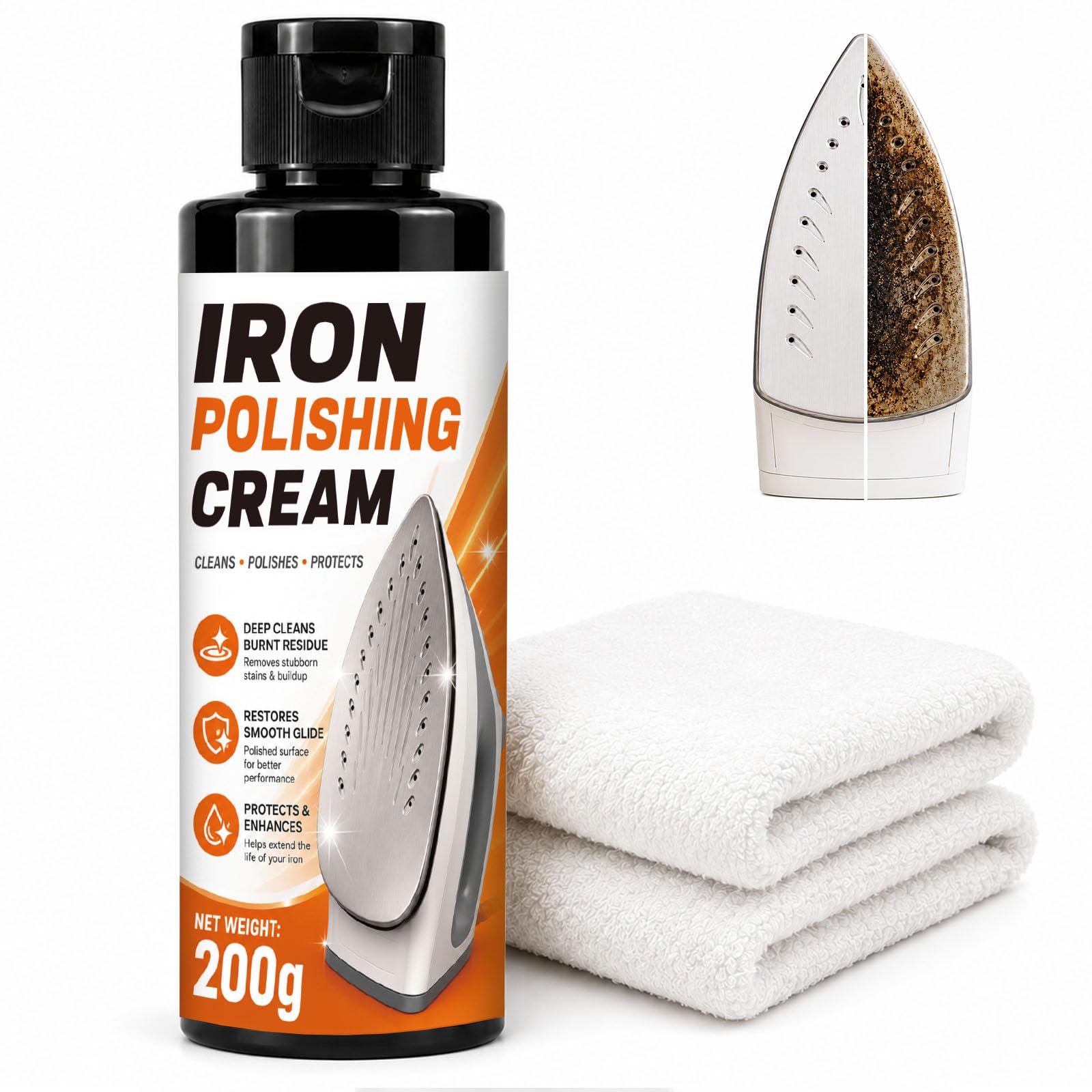 WAN2TLK Iron Cleaner Paste Kit, 200g Iron Cleaner Soleplate