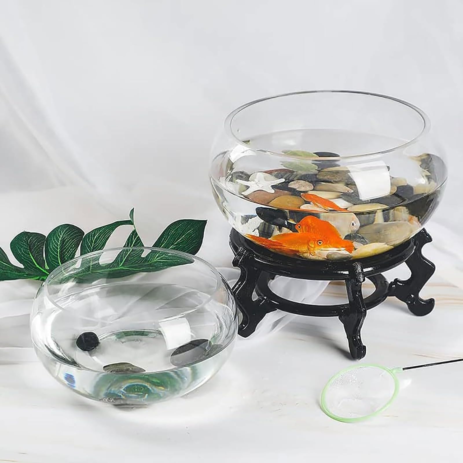 T ガラス製メダカ鉢 透明 円形　2 楽天市場】水槽 金魚鉢 ガラス製 丸型 メダカ鉢 透明 ガラス