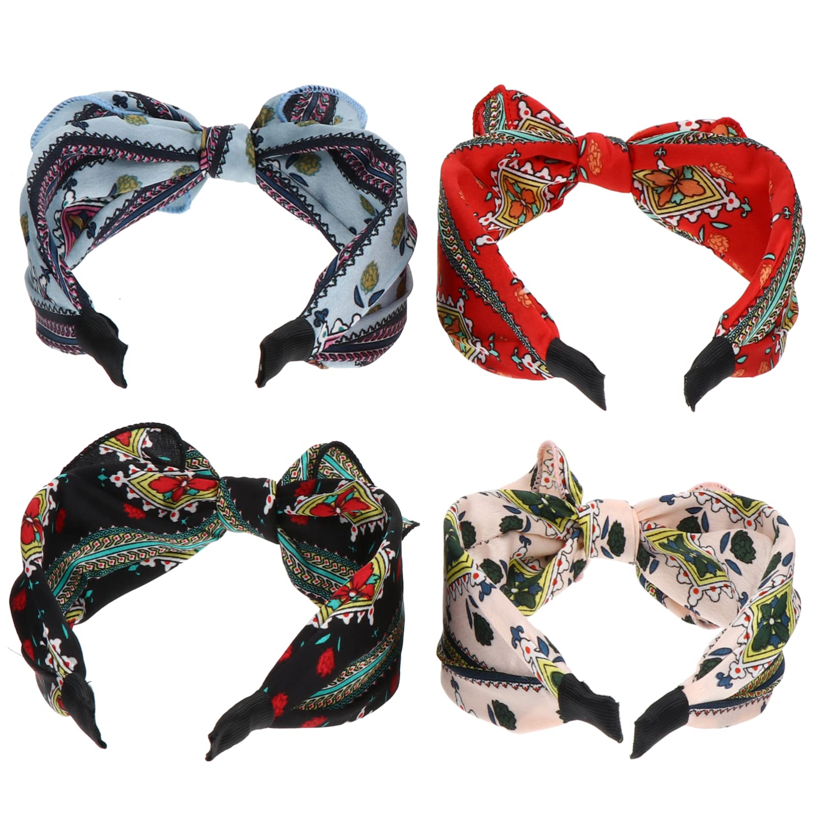 FRCOLOR 32pezzi Fasce Per Donna Con Design Fiocco e Colori Contrastanti Accessori Moda Per Feste e Occasioni Speciali