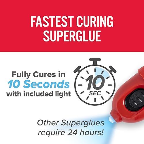 Miniatura 3 de J-B Weld Superpegamento activado por luz, transparente, 0.18 onzas, paquete de 2