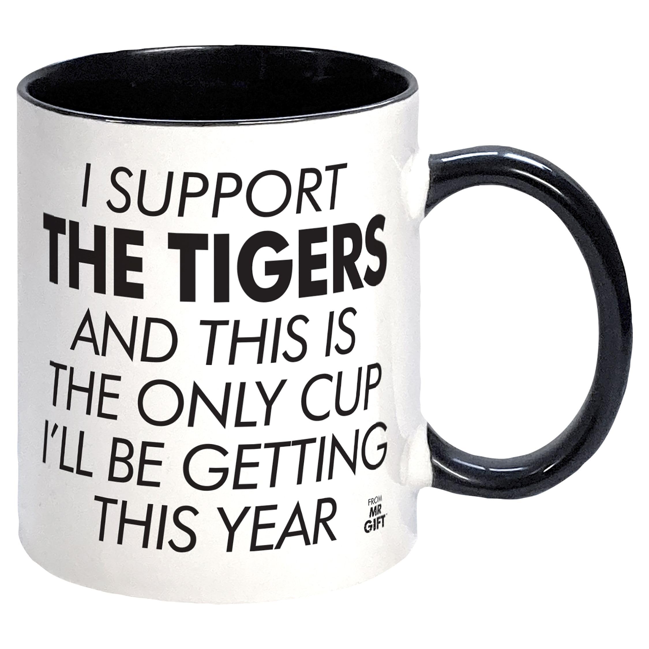 I Support The Tigers Rugby Union Mug - Gift for Fan Supporter