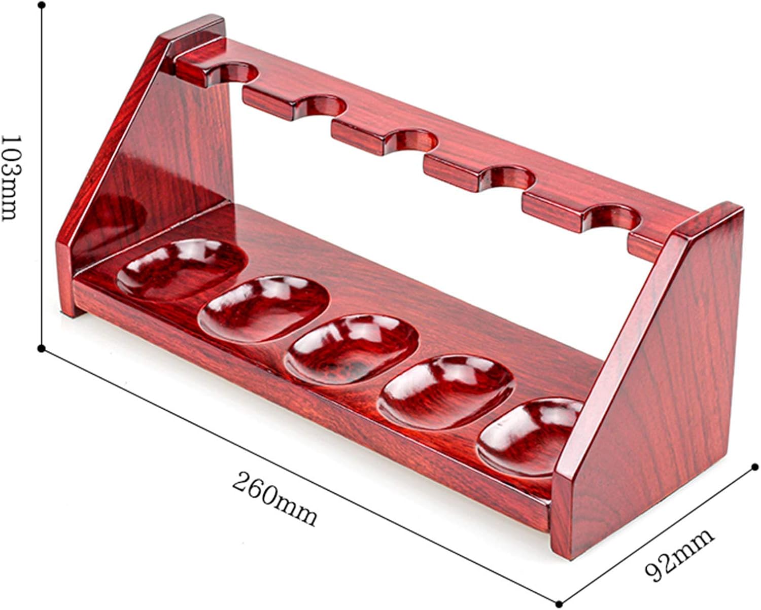 Pipe Tobaccos Stand Holder Display Rack,Wooden Pipe Stand for 5 Smoking Pipes,Handcrafted Smoking Tobaccos Pipe Accessories Cigar Pipe Rack Holder
