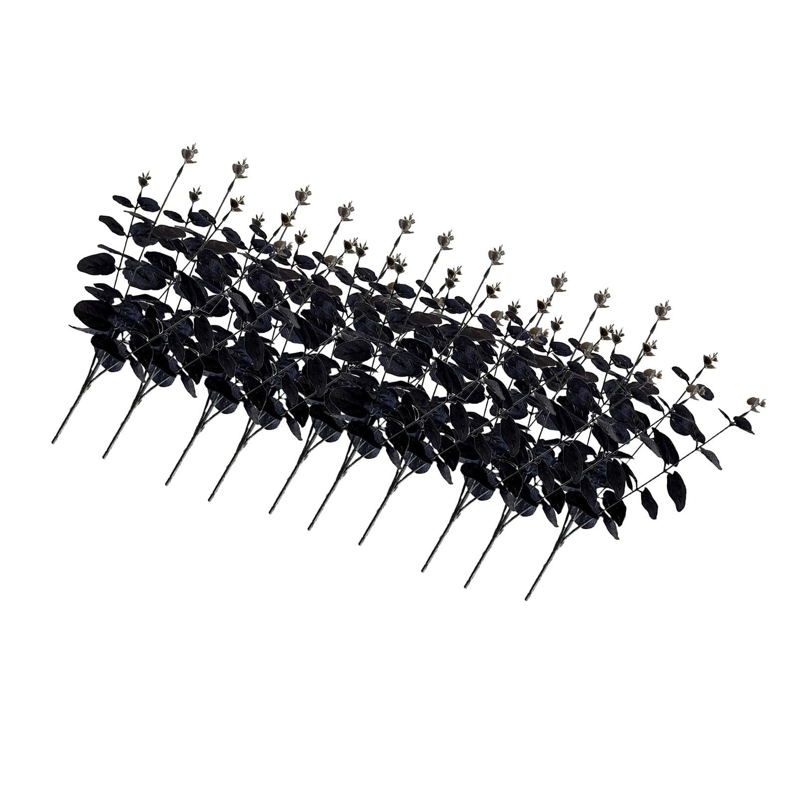 Tsophreniq 1/10 / 12Pcs Fake Stems 34cm Artificial Branch Halloween Plant Arrangements for Weddding Party, Home Decoration Halloween Home Decoration