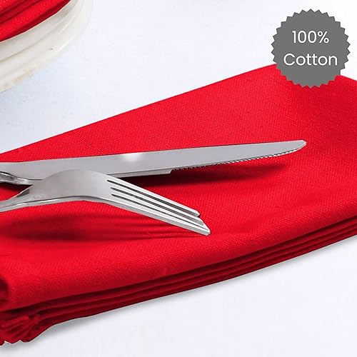 Miniatura 3 de Juego de 12 servilletas de tela 100% algodón, suaves, duraderas, lavables, ideales para fiestas de granja, bodas, Navidad, Pascua, perfectas para