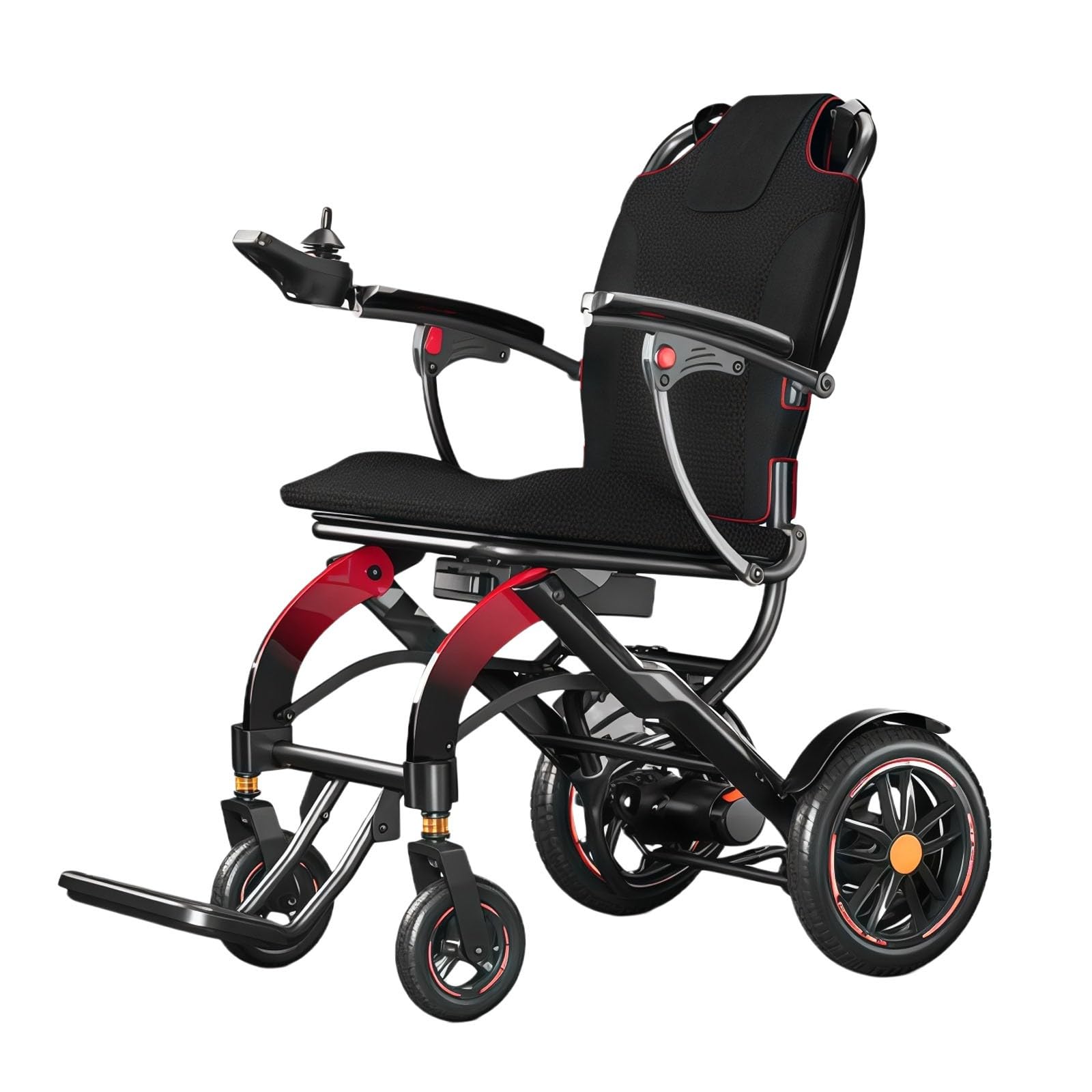 Carrozzina Elettrica Per Adulti,Carrozzina Elettrica Compatta,Portata 120 Kg,Peso 14,9 Kg,Ausilio Per La Mobilità, Carrozzina Fuoristrada,Per Anziani E Persone Con Disabilità