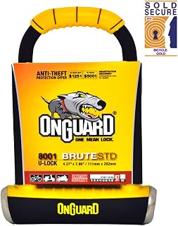 Onguard Brute STD 8001 Bike U Lock - Sold Secure Gold