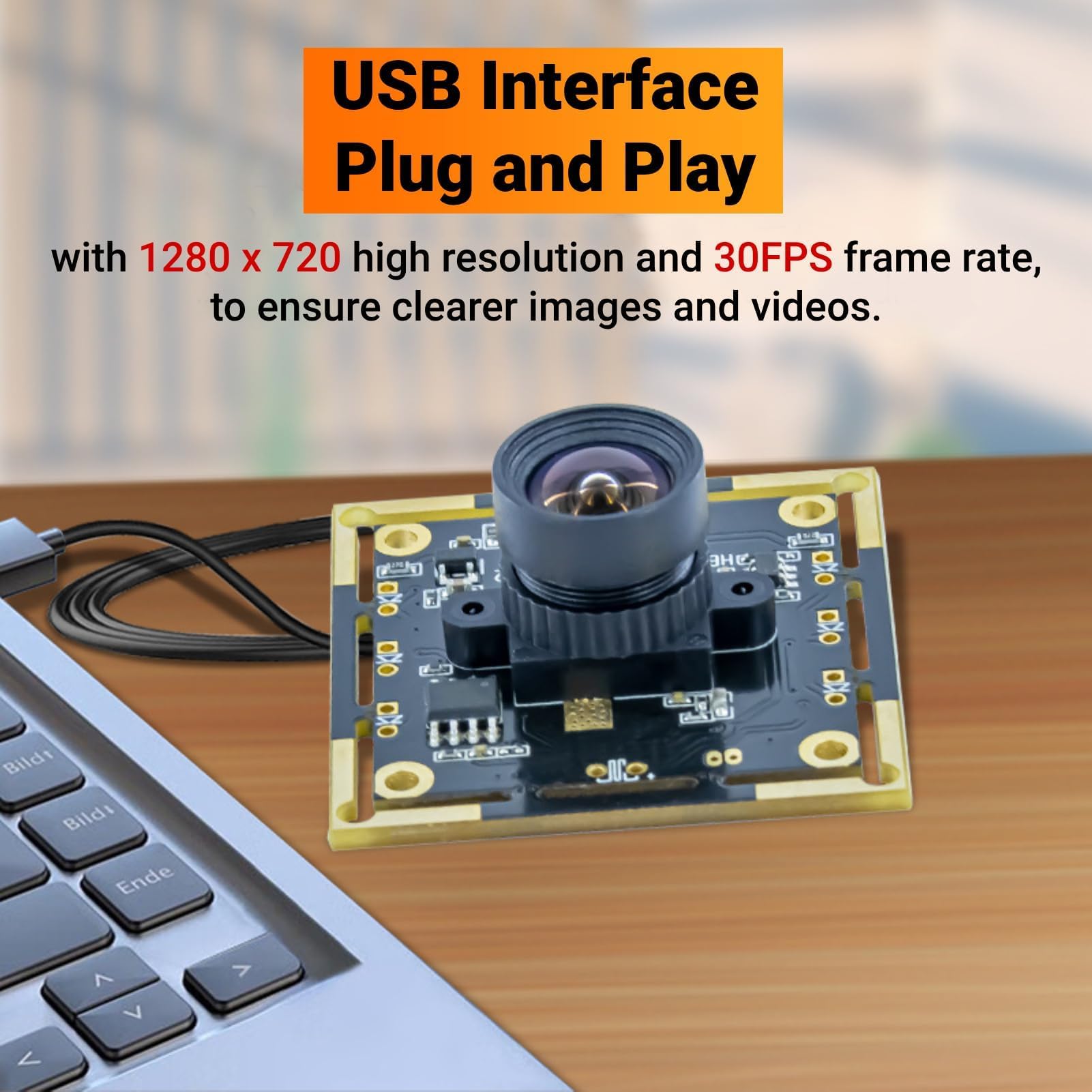 Module de Caméra intégré 1MP 1280x720 OV9732 pour Systèmes de Surveillance de sécurité
