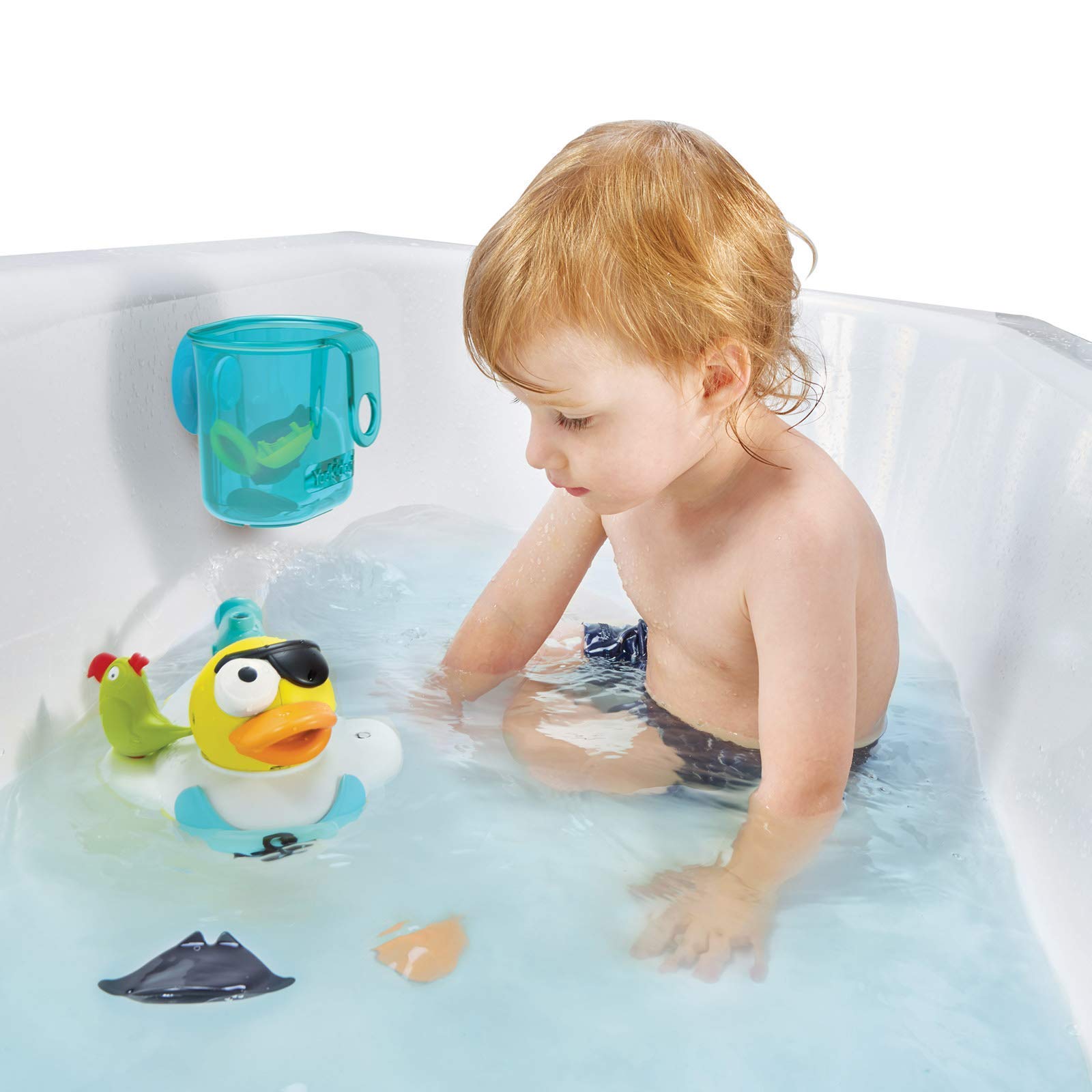 Buy Yookidoo Jet Duck Pirate Bath Toy with Powered Water Shooter ...