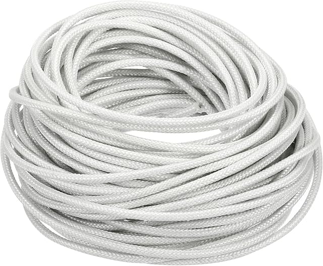 PATIKIL 39.4 Feet 18AWG Electronic Wire, Insulated High Temperature Resistant Electrical Flexible Silicone Cable for Lamp Boiler Heater, White