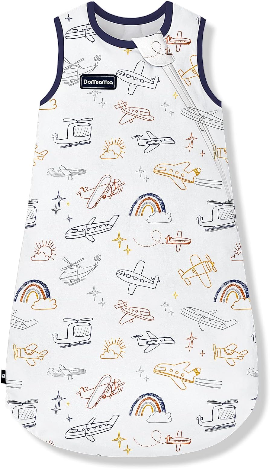 Domiamia Baby Sleep Sack 1.0 Tog Ultra Soft 24-36 Months Rayon Made from Bamboo & Cotton & Tencel Lyocell Baby Wearable Blanket