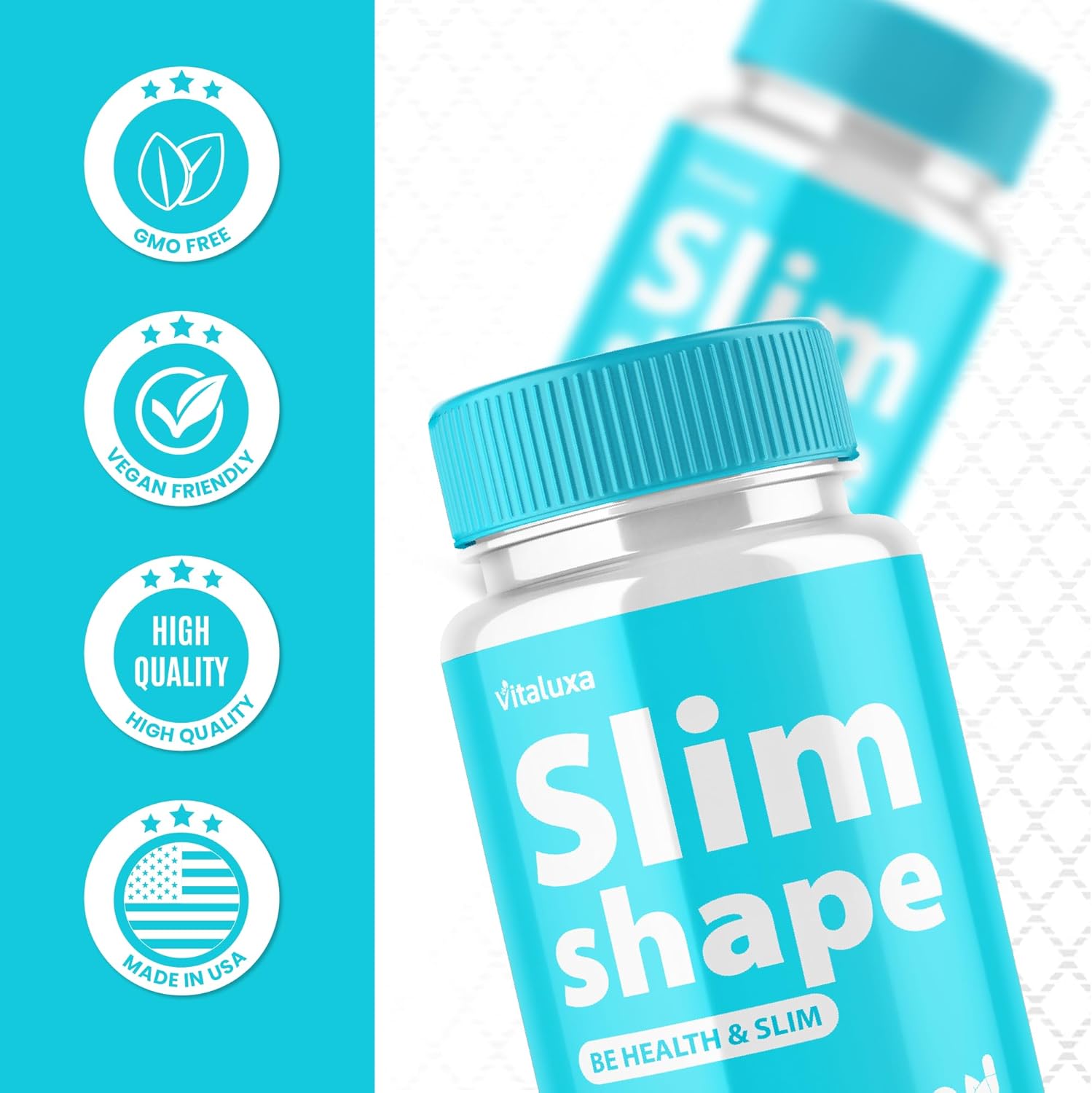 (2 Pack) SlimShape Pills, Slims Shape Capsules Premium Advanced Formula for Men Women, Slimshaper Pro Dietary Supplement Maximum Strength Support All Natural Ingredients Health Blend Reviews (120 Ct)