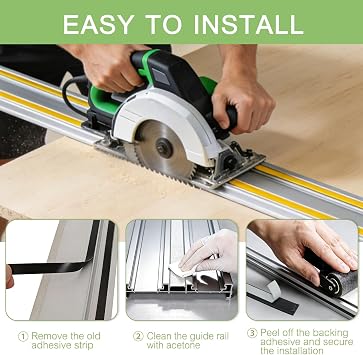 Splinter Guard Strip Compatible with MAK 194419-4, Replacement Splinter Guard for Track Saw Guide Rails, Durable Strip for Saw Track Use, Clean Cutting Support for Woodworking Projects (236in)