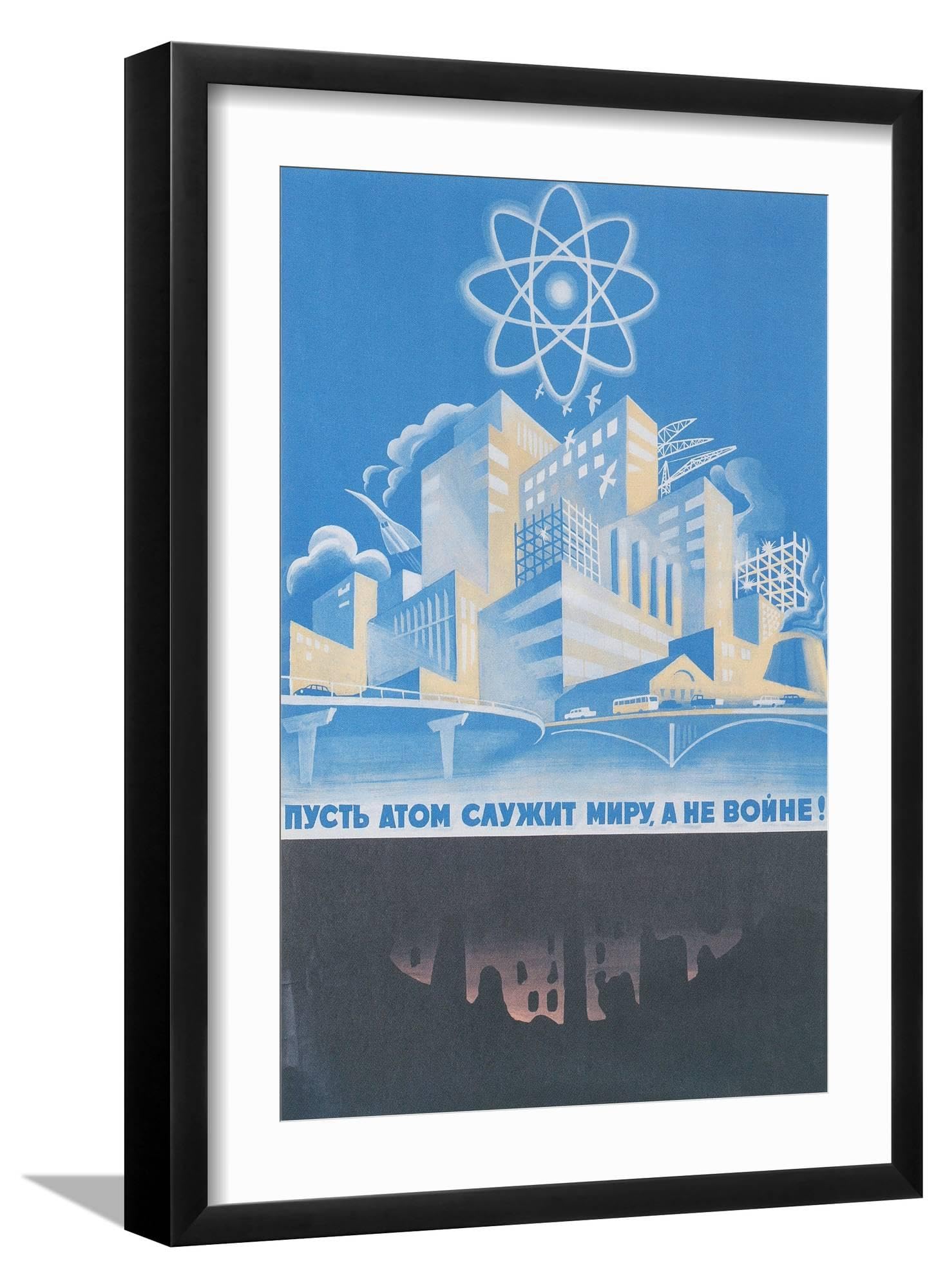 Amazon.com: AllPosters Wall Art Print Soviet Nuclear Power Poster