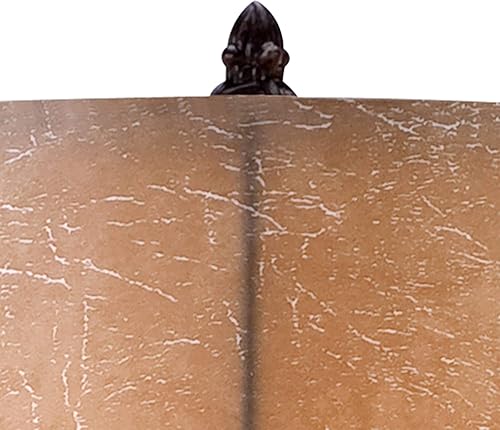 Miniatura 3 de Franklin Iron Works Cardiff - Lámpara de mesa rústica de granja con regulador de intensidad de mesa, luz nocturna de 33 pulgadas de alto, hierro