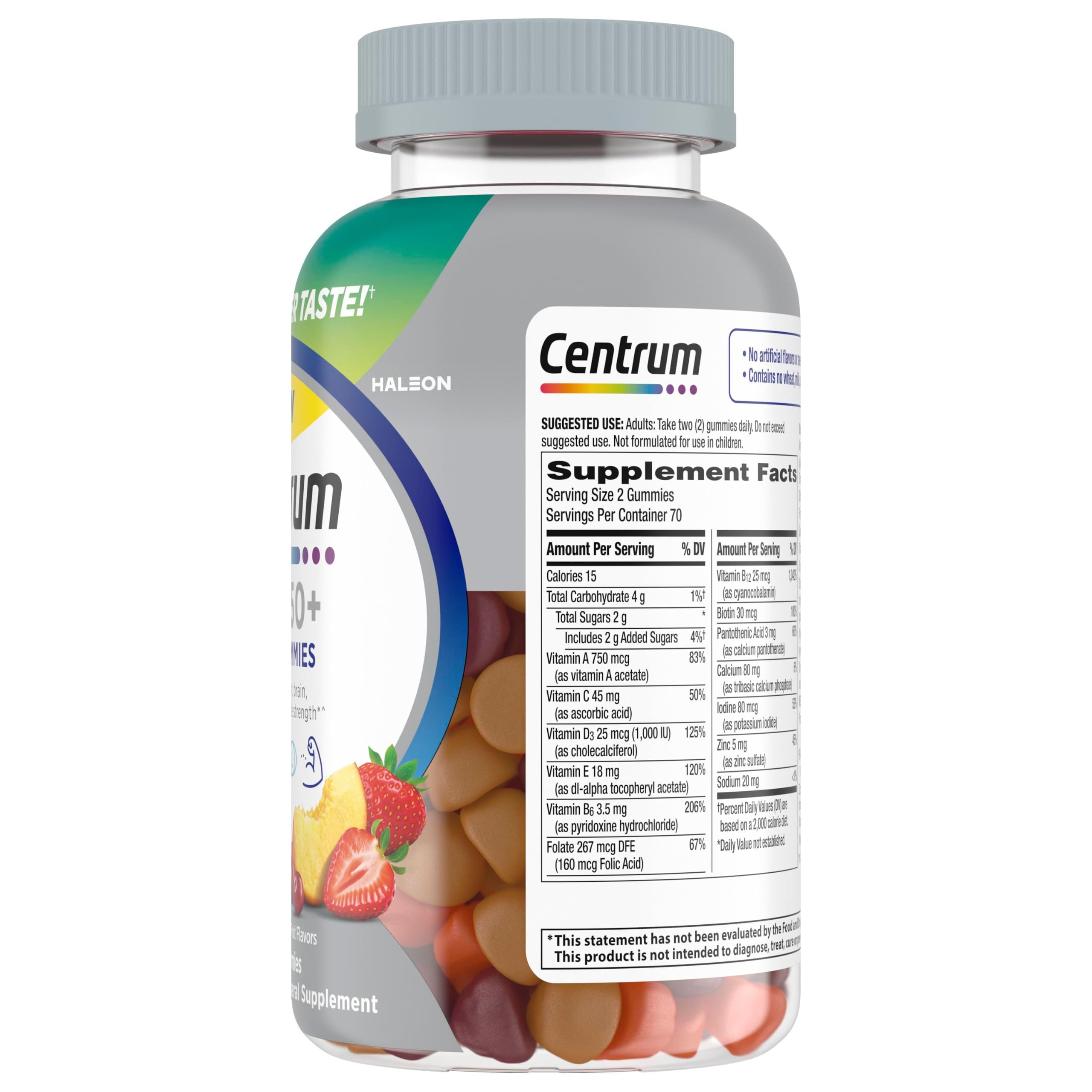 ​​Centrum Silver MultiGummies for Men 50+, 140 Count​ — Amazon image 15