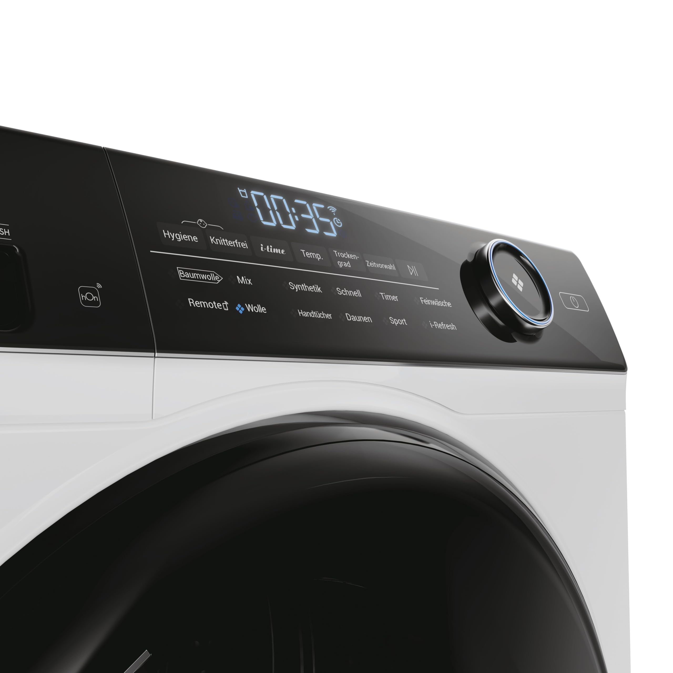 Haier Wärmepumpentrockner 9kg I-PRO Serie 5 HD91-A3959E | Smart Home - Wi-Fi & hOn App, Hygiene-Funktion, I-Refresh Dampfprogramm, Schontrommel