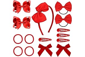 DEEKA Red Velvet Headband: Feminine Charm for Little Sweethearts