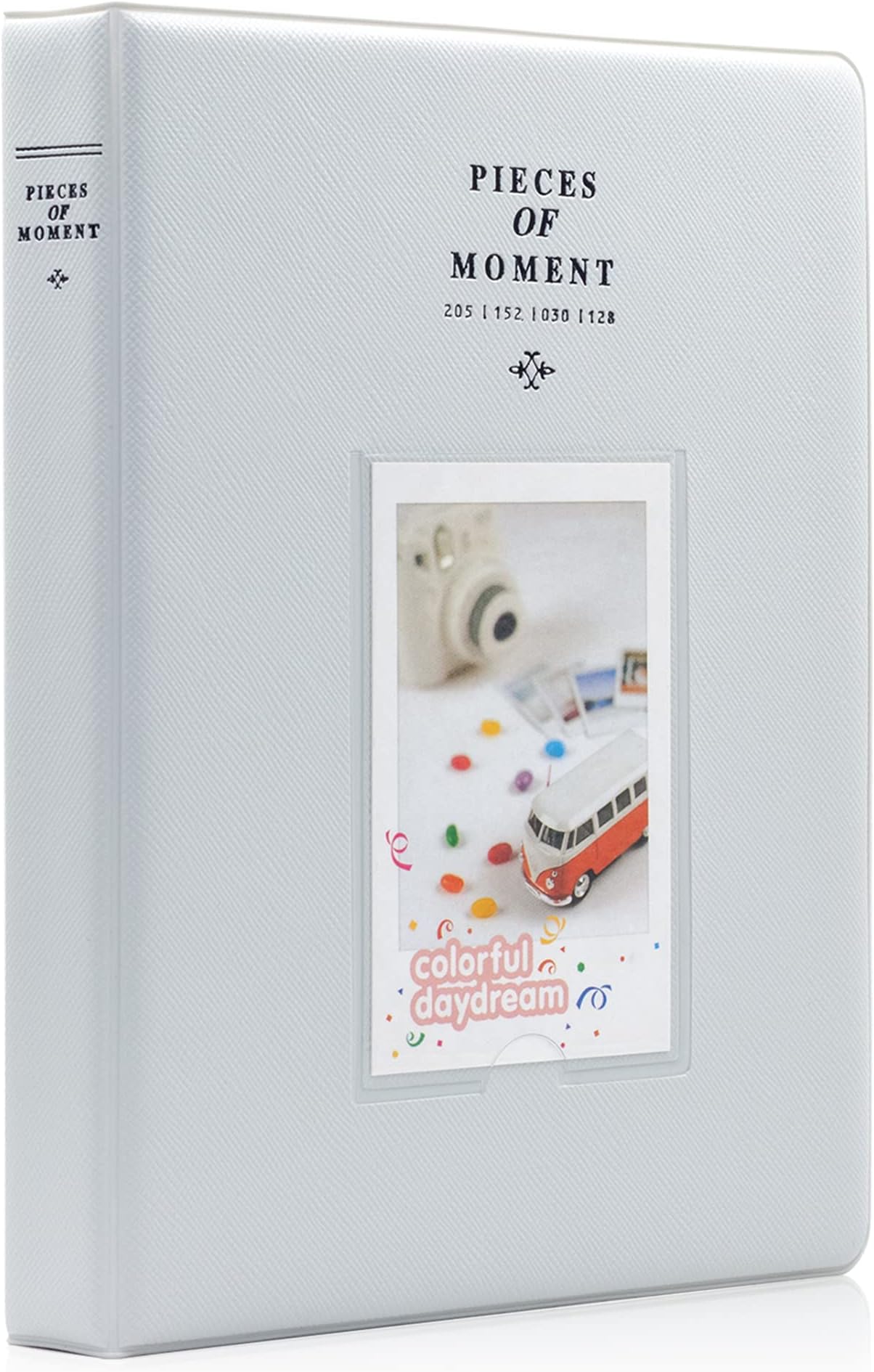Ablus 120 Pockets Mini Photo Album for Fujifilm Instax Mini 7s 8 8+ 9 25 26 50s 70 90 Instant Camera & Name Card (128 Pockets, Smokey White)