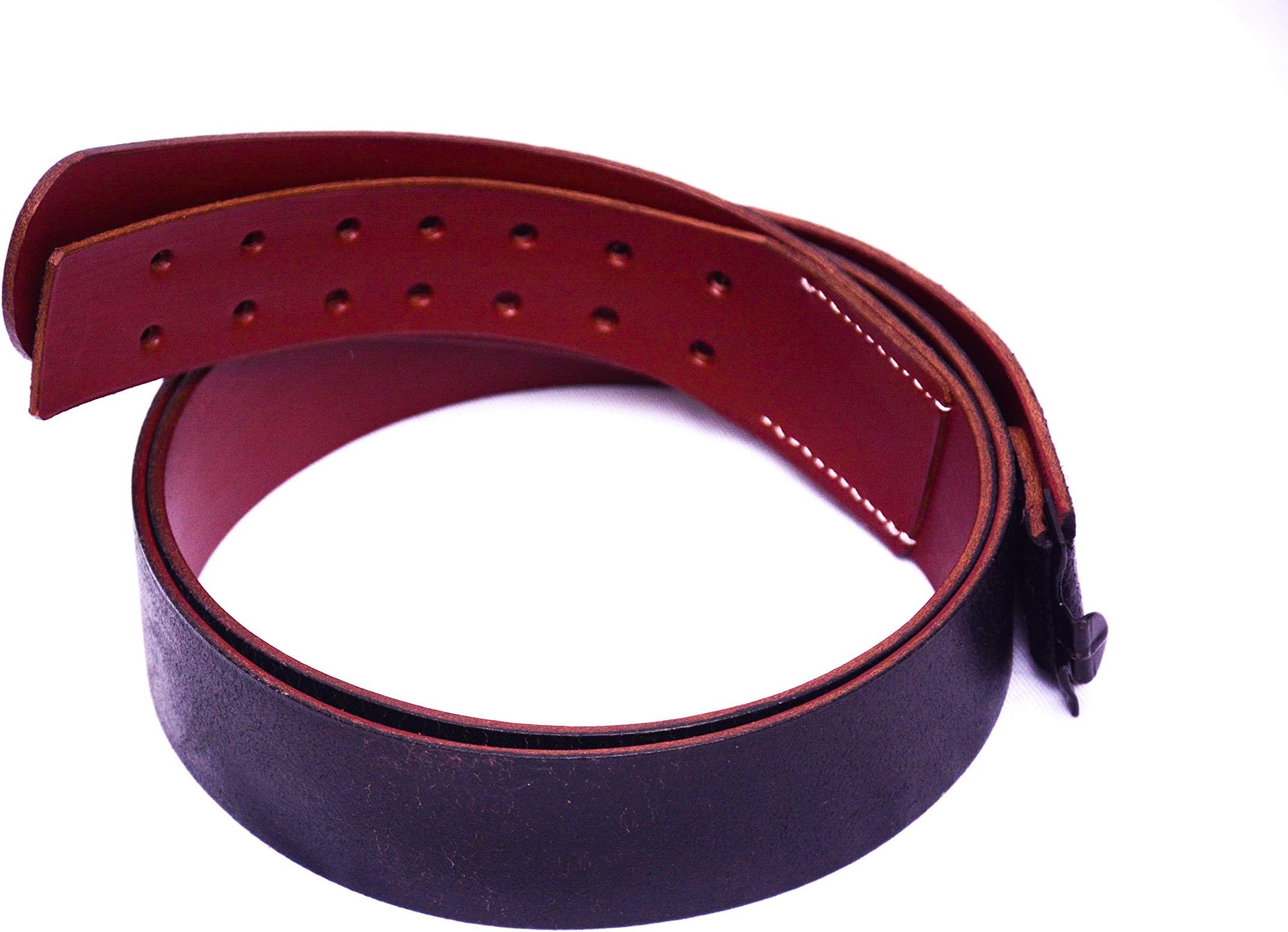 German WWI Black Leather Equipment Belt
