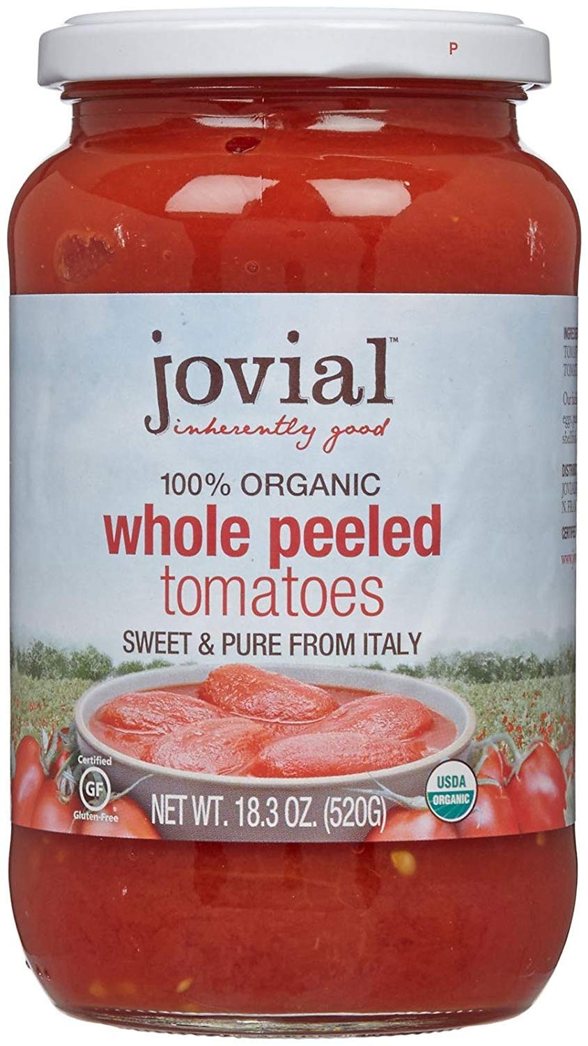 JOVIAL Tomato WHL Peeled ORG, 18.3 OZ