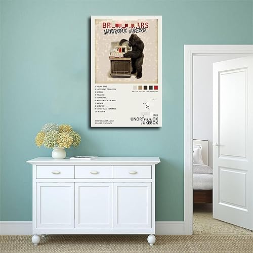 Miniatura 4 de YEZLH Unorthodox Jukebox - Póster de álbum de música firmado de edición limitada, póster de lienzo para decoración de pared, pinturas impresas para