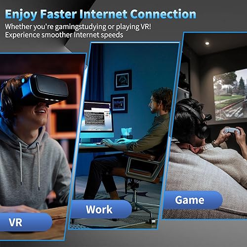 Miniatura 7 de Amplificador de señal WiFi, extensor de Internet, amplificador WiFi, con puerto Ethernet, repetidor inalámbrico para el hogar, largo alcance, cubre