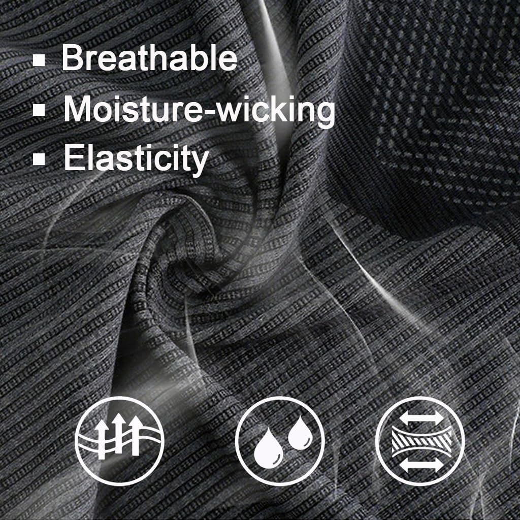 Men's Athletic Crew Neck T-Shirt - Quick Dry Workout Tees for Gym Running - Image 6