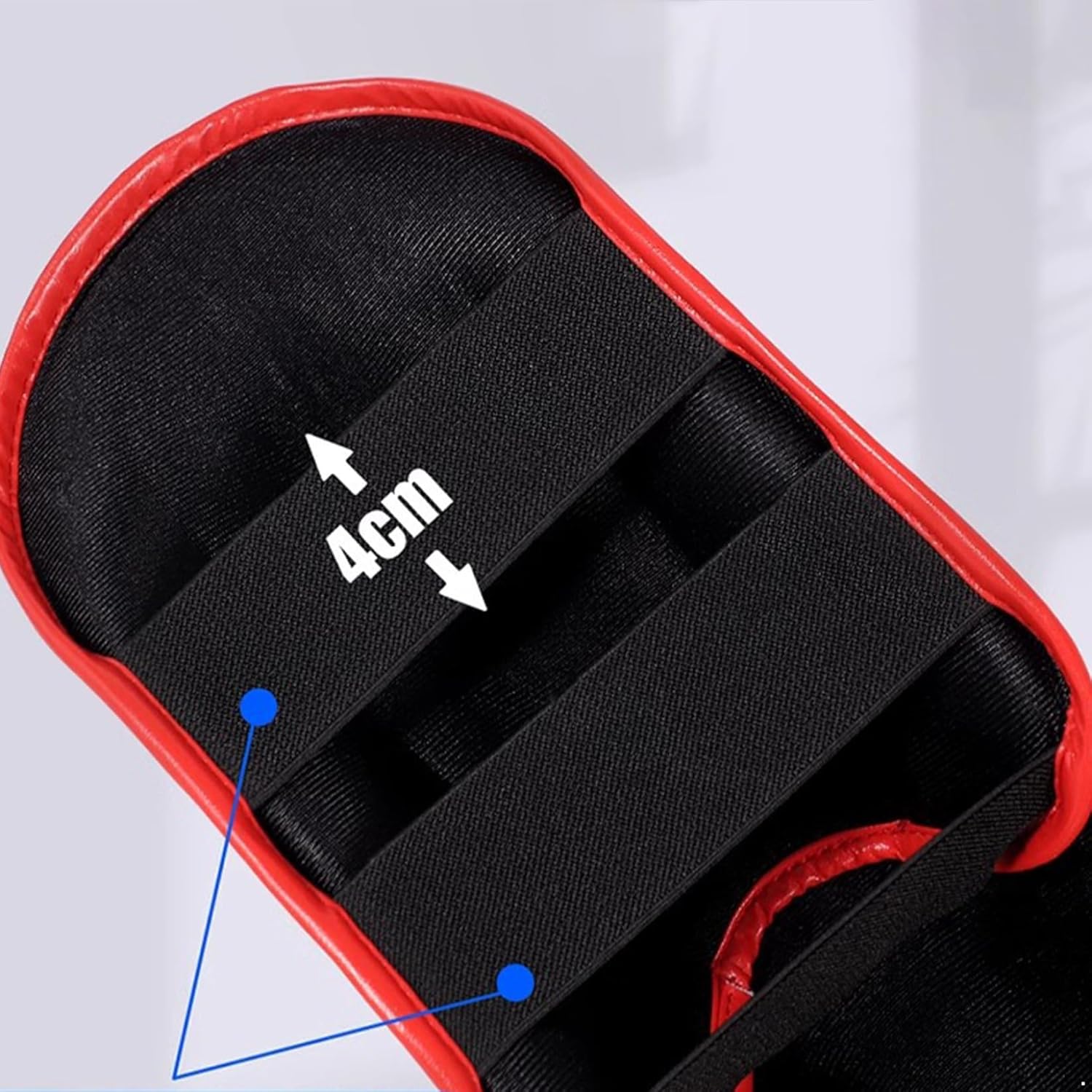 Muay Thai Shin Guards, Martial Arts Kicking Leg Instep Protection Pads for Kickboxing MMA Training