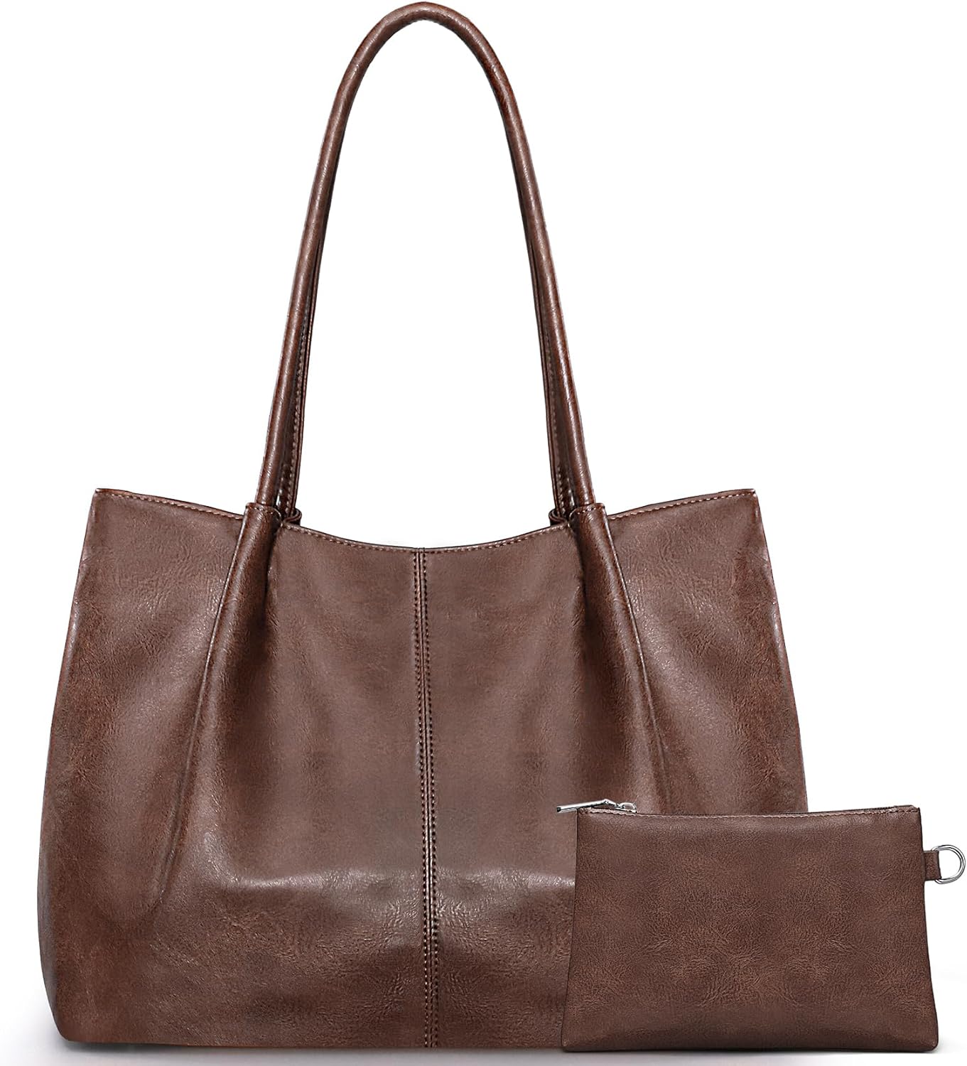 Large Tote Bag for Women Work Vegan Leather 16L Ladies Handbags Womens Big Purses Shoulder for Travel