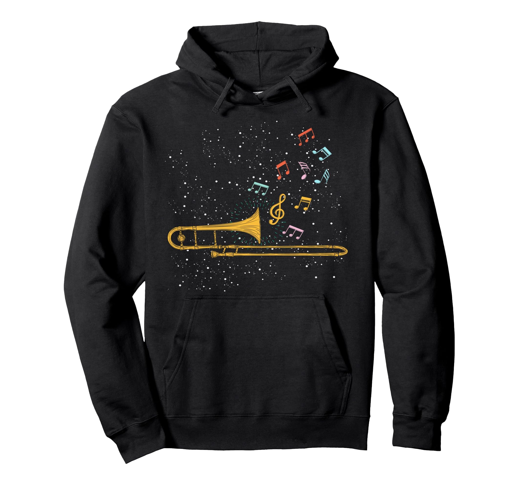Note Musicali Regalo per Trombonista Trombone Felpa con Cappuccio