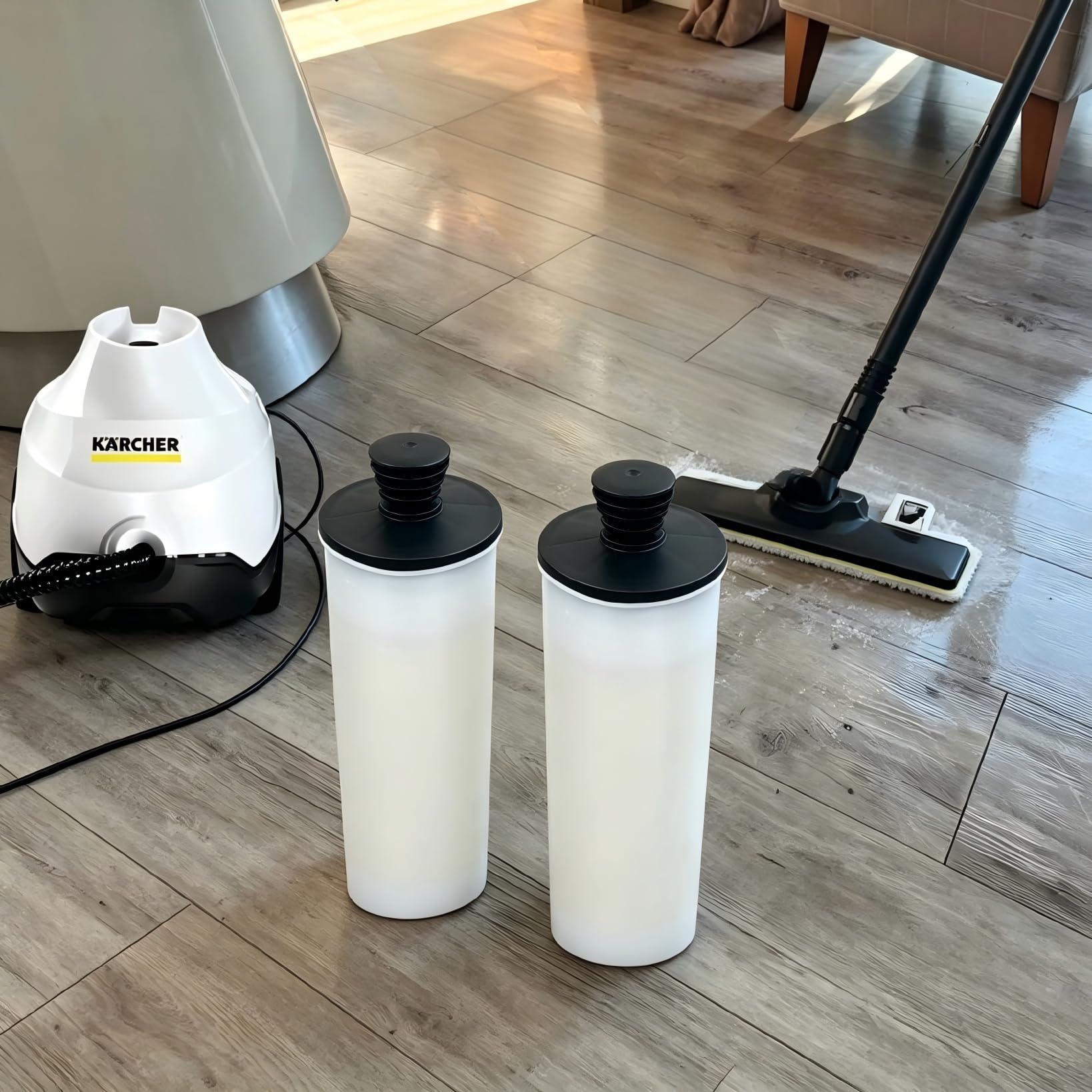 2 sztuki wkładu odkamieniającego kompatybilny z Kärcher SC 2 Upright, SC 3 Deluxe, SC3 Upright akcesoria do czyszczenia pary, zamiennik do 2.863-018.0