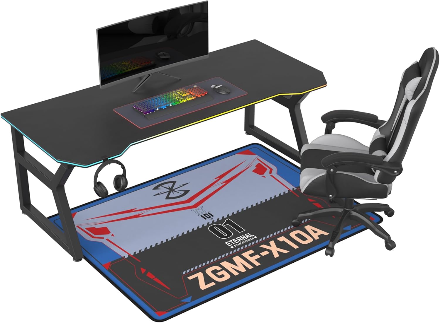GundamSEED Non-Slip Floor Chair Mat 35"×47" for Gaming Chair Mat